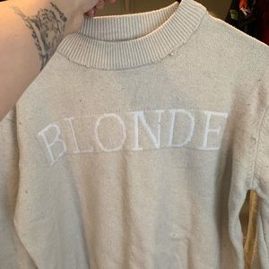 “BLONDE” Sweater